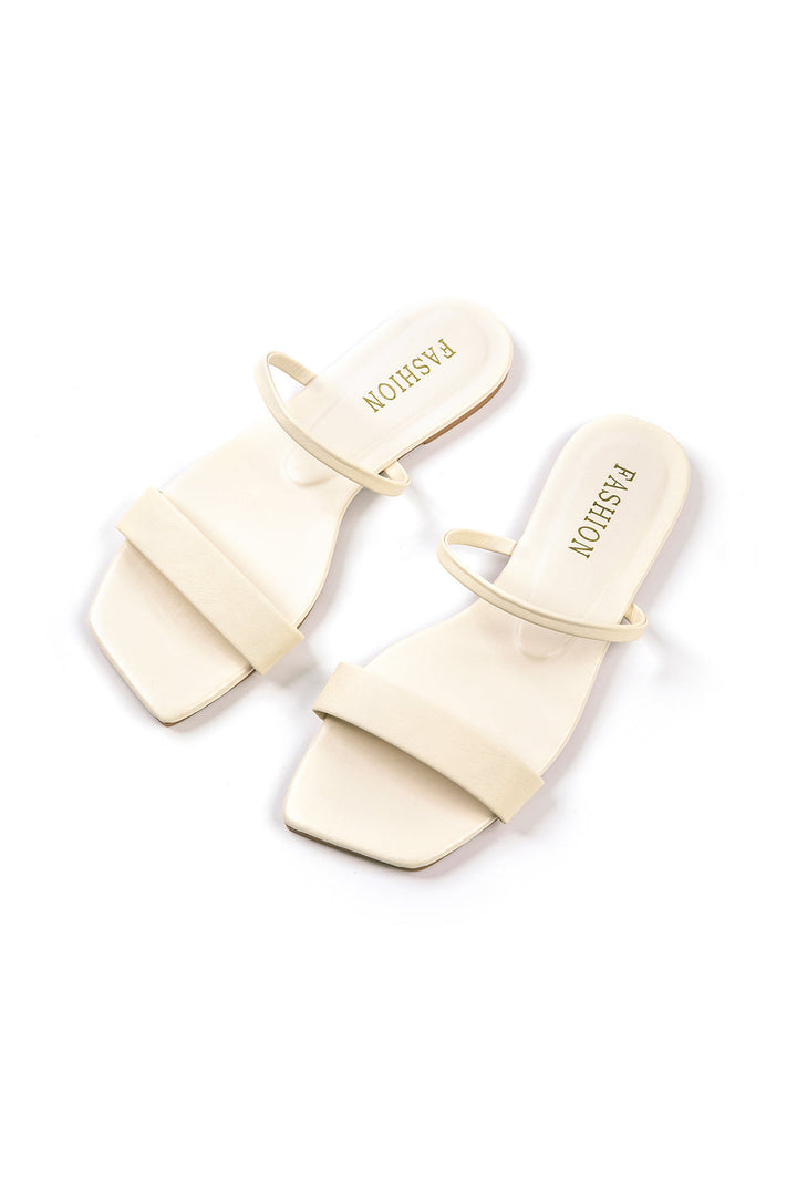 Emily & Isabella Brooks | Basic Flat Sandals, Square Toe