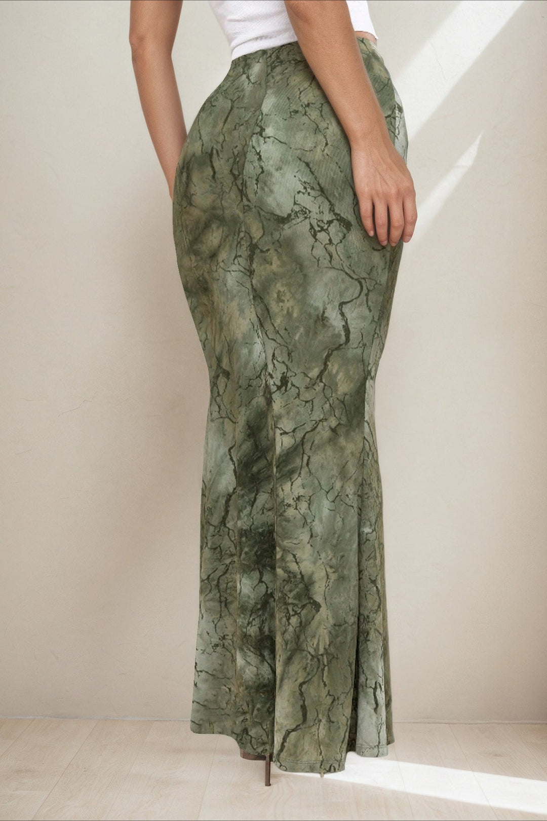 Emily & Isabella Brooks | Printed Slim Long Skirt