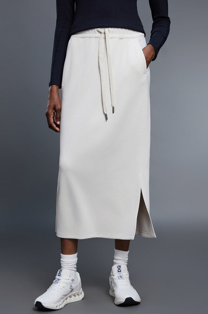 Emily & Isabella Brooks | High Waist Split Straight Midi Skirt