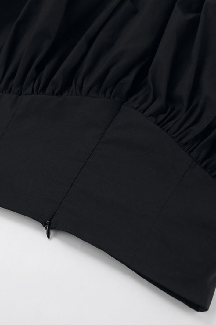 Emily & Isabella Brooks | Cotton A-Line High Waist Mini Skirt