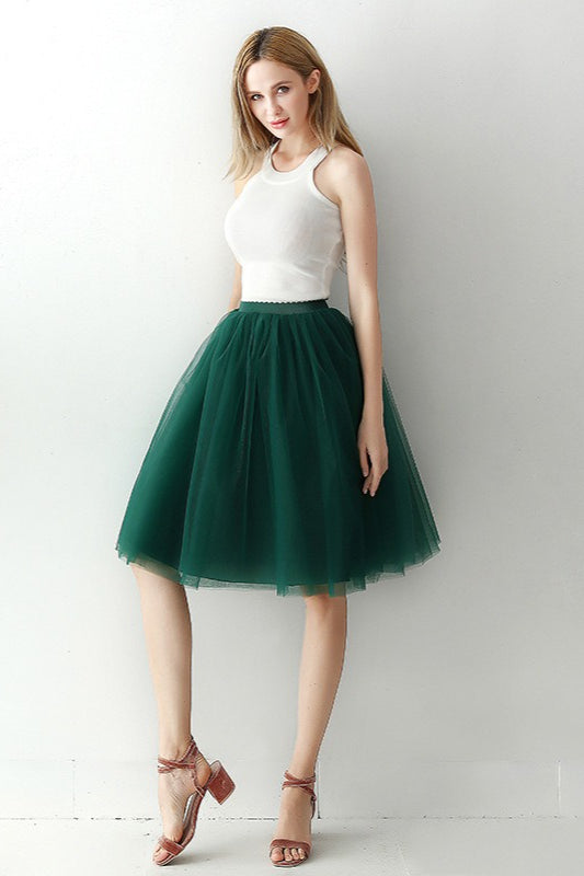 Emily & Isabella Brooks | High Waist Tulle Puff Mini Skirt