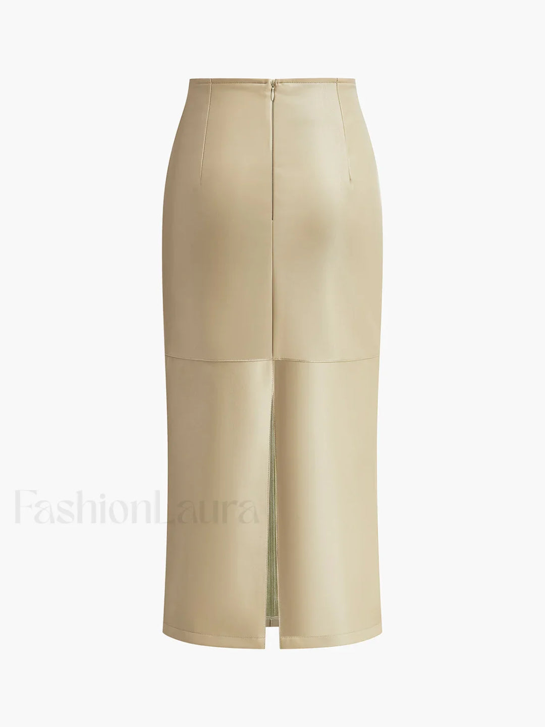 Emily & Isabella Brooks | Faux Leather Midi Skirt