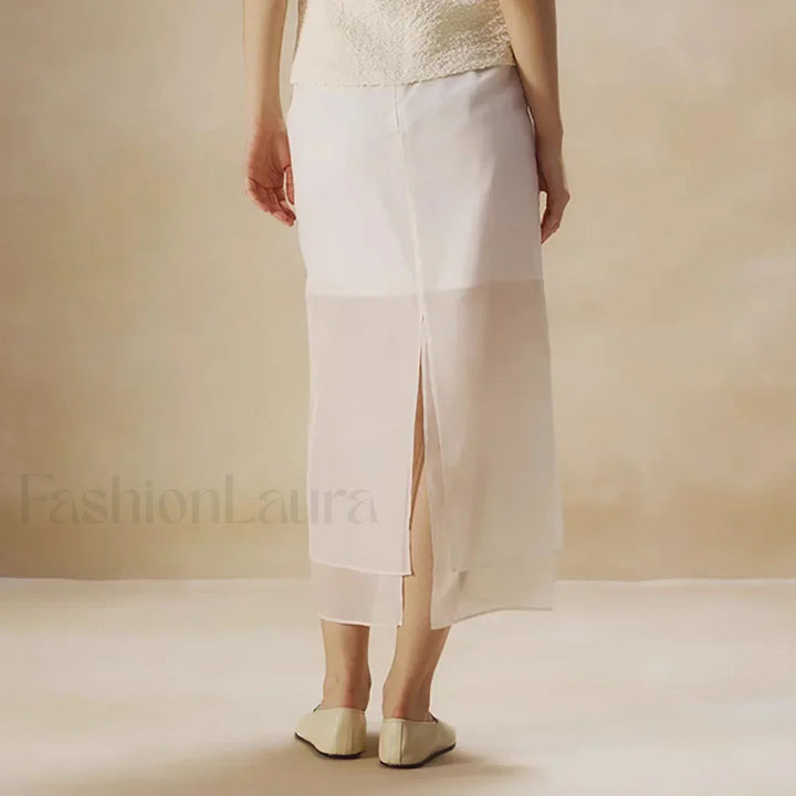 Emily & Isabella Brooks | Floral Organza Cotton Skirt