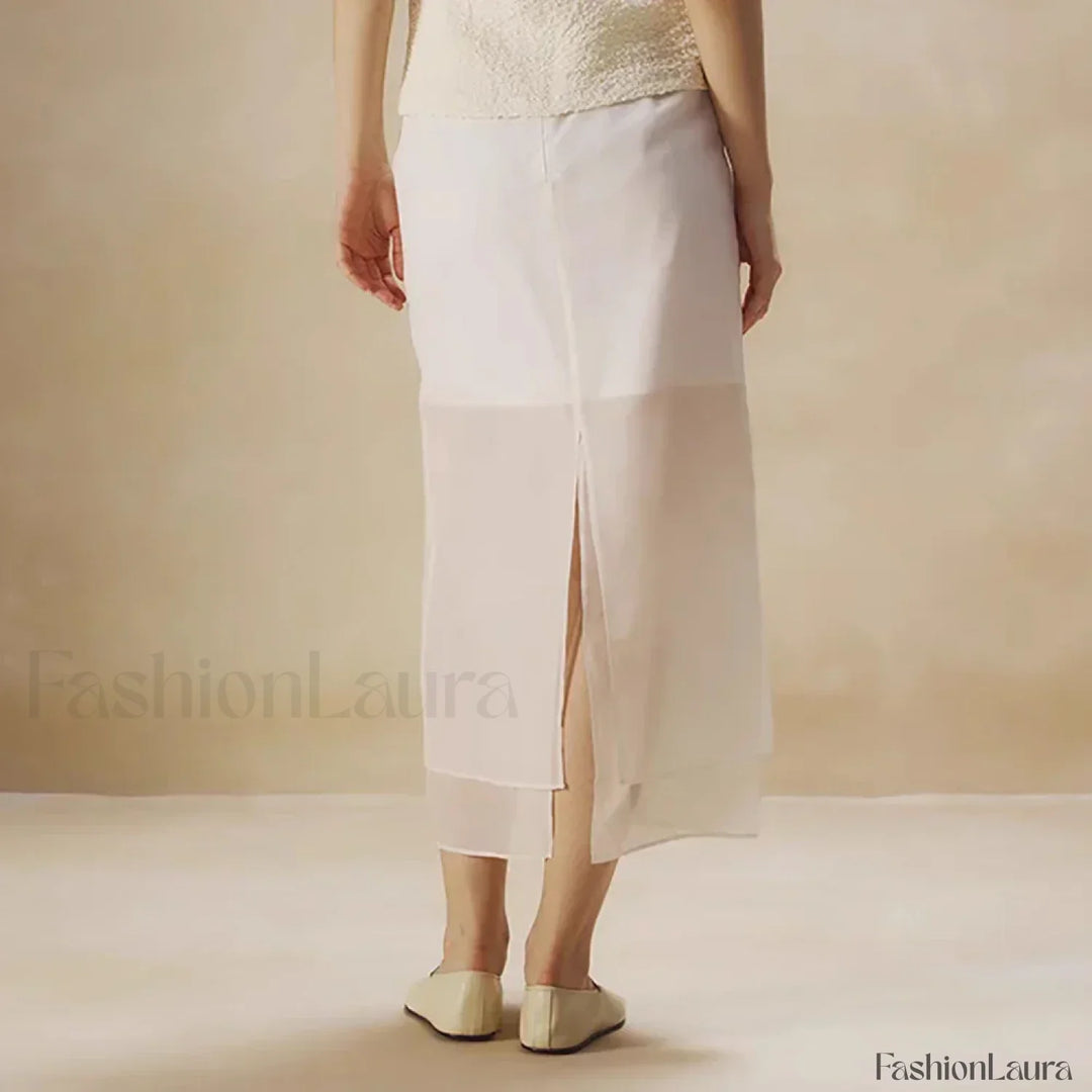 Emily & Isabella Brooks | Floral Organza Cotton Skirt