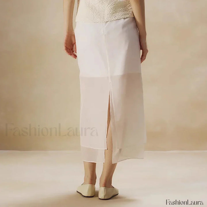 Emily & Isabella Brooks | Floral Organza Cotton Skirt