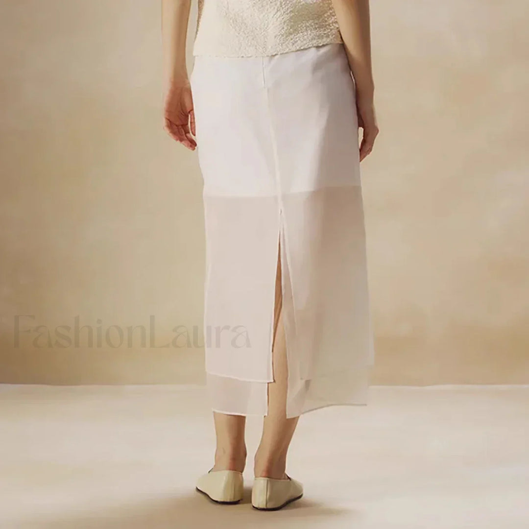 Emily & Isabella Brooks | Floral Organza Cotton Skirt