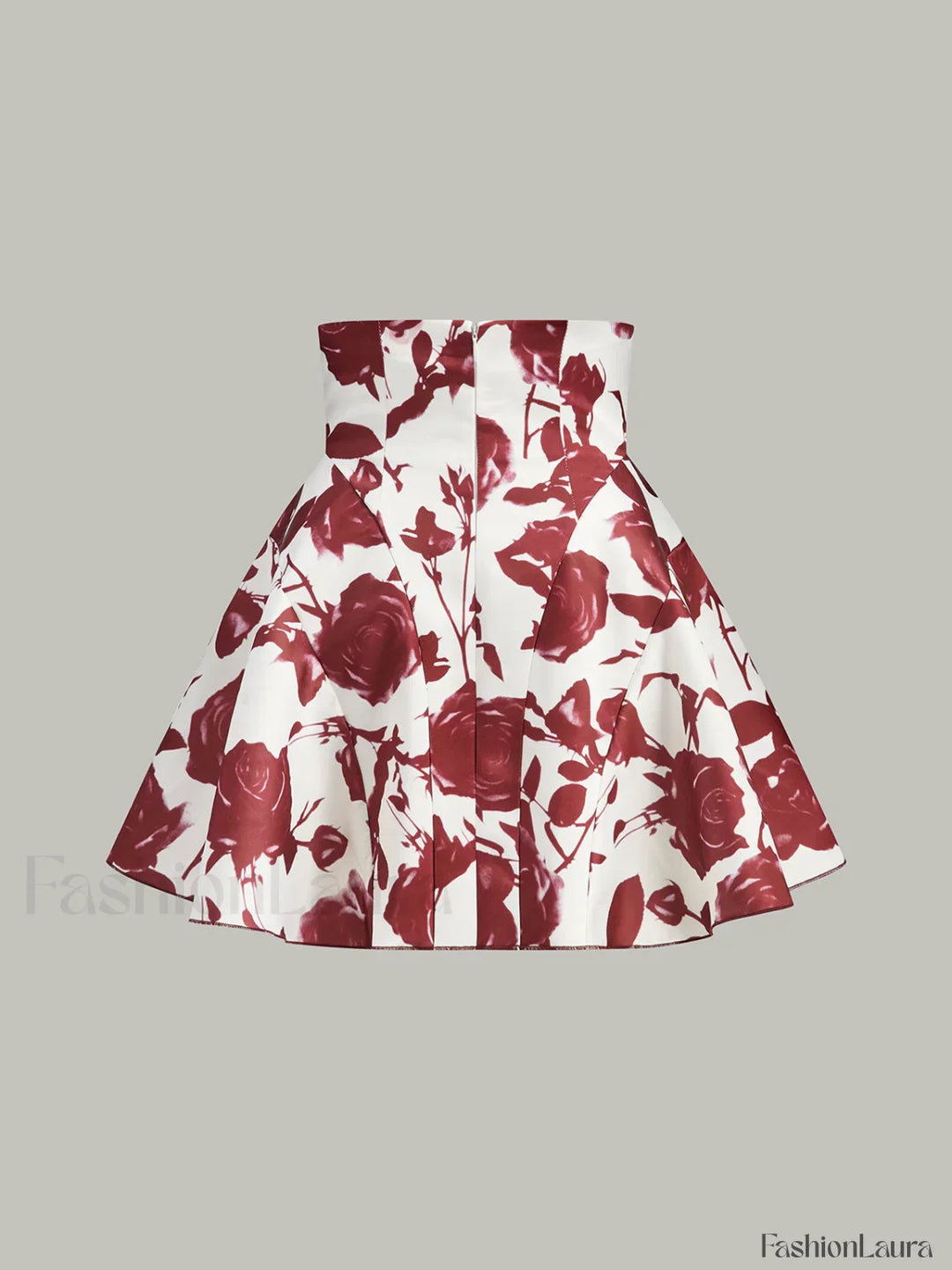 Emily & Isabella Brooks | Floral Print Skirt with Button Details