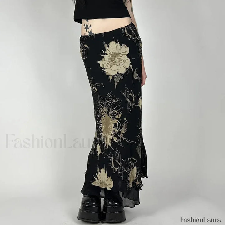 Emily & Isabella Brooks | Floral Double Layer Skirt