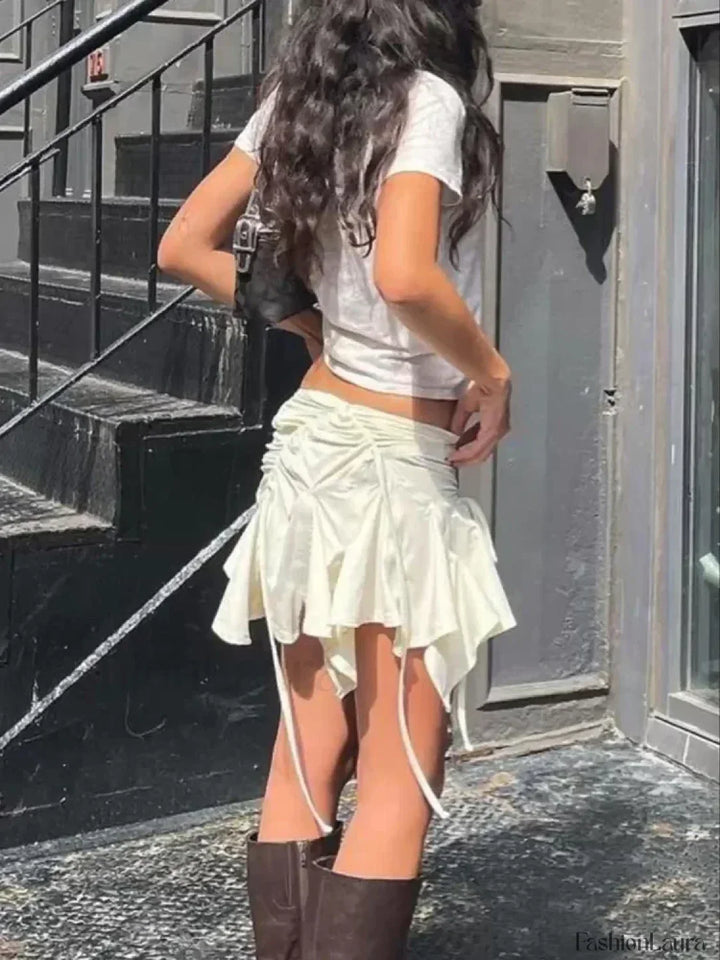 Emily & Isabella Brooks | Tie-Up Ruched Skirt