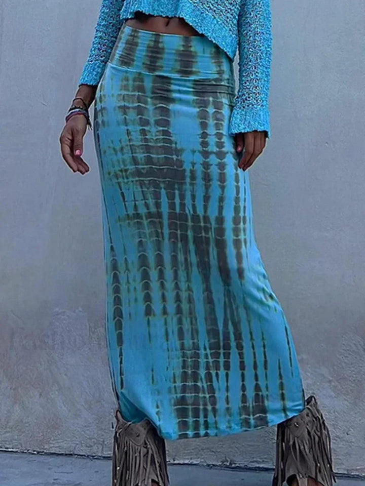 Emily & Isabella Brooks | Gothic Print Pencil Maxi Skirt