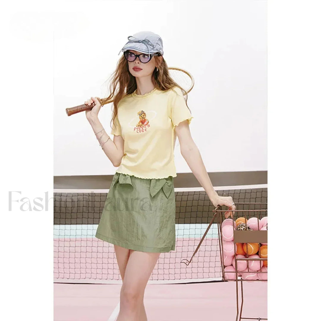 Emily & Isabella Brooks | Green A-Line Skirt