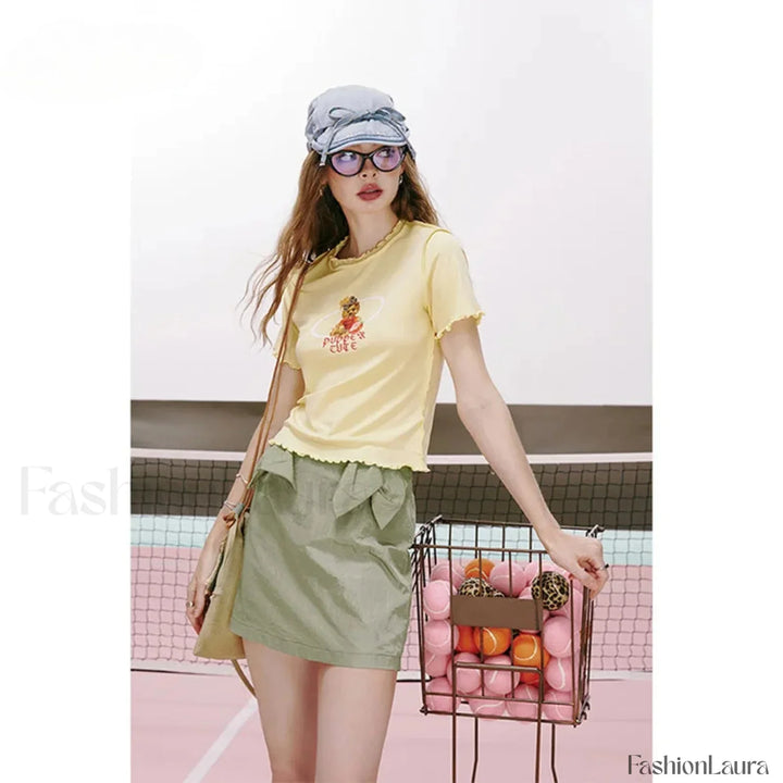 Emily & Isabella Brooks | Green A-Line Skirt