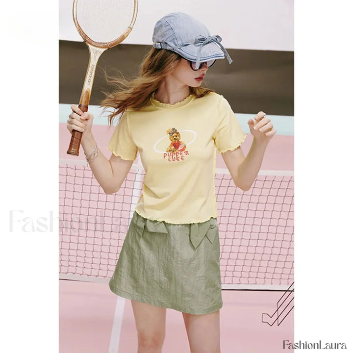 Emily & Isabella Brooks | Green A-Line Skirt