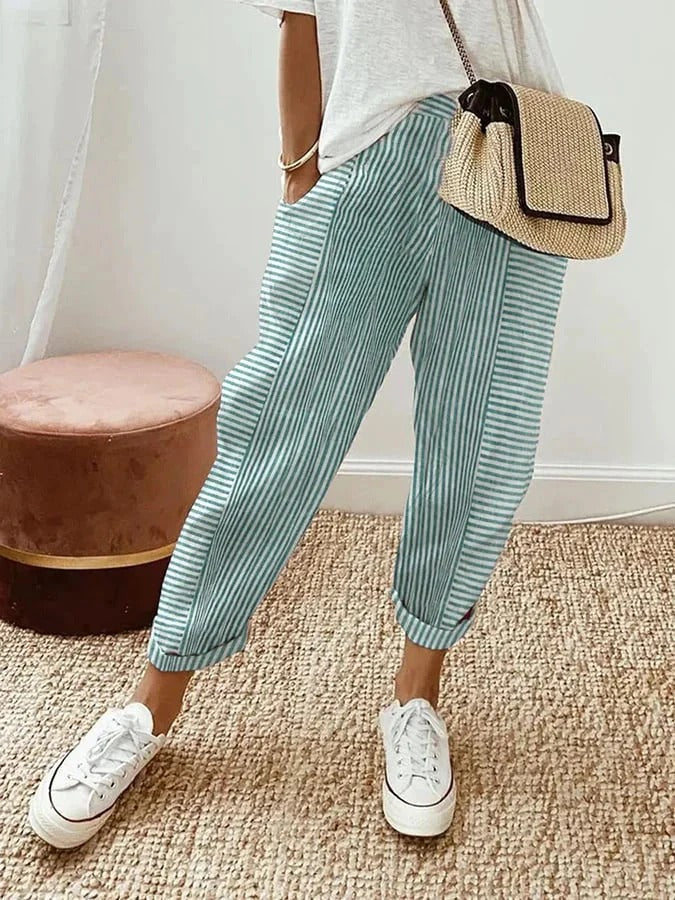 Emily & Isabella Brooks | Classic Striped Trousers