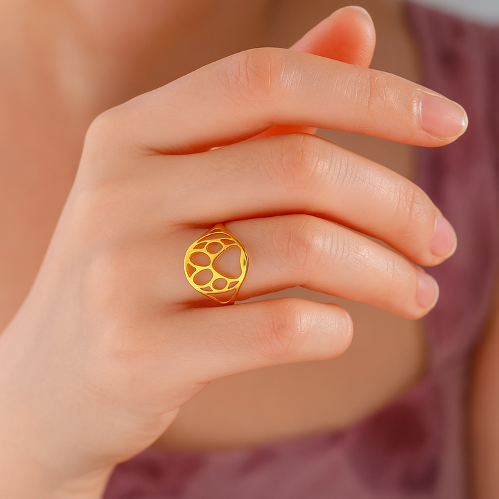 Emily & Isabella Brooks | Open Paw Ring in Stainless Steel