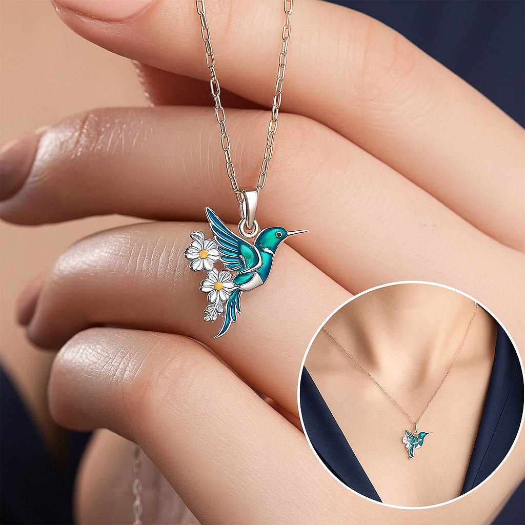Emily & Isabella Brooks | Hummingbird Necklace and Earrings Set