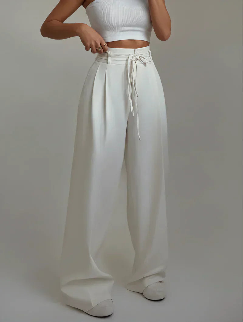 Emily & Isabella Brooks | High-Waisted Trousers, Wide Legs