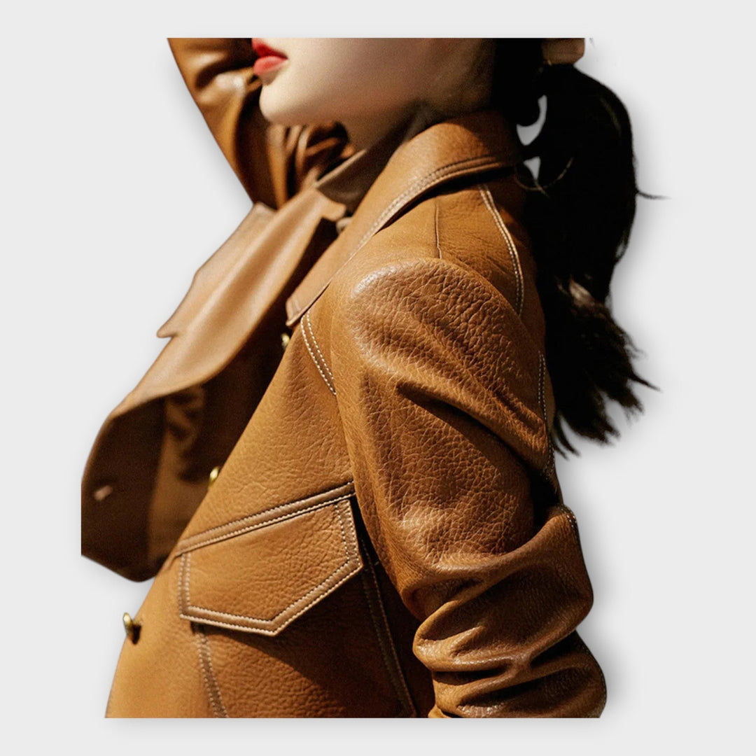 Emily & Isabella Brooks | Leather Jacket, Modern Design, Sophisticated Aesthetics