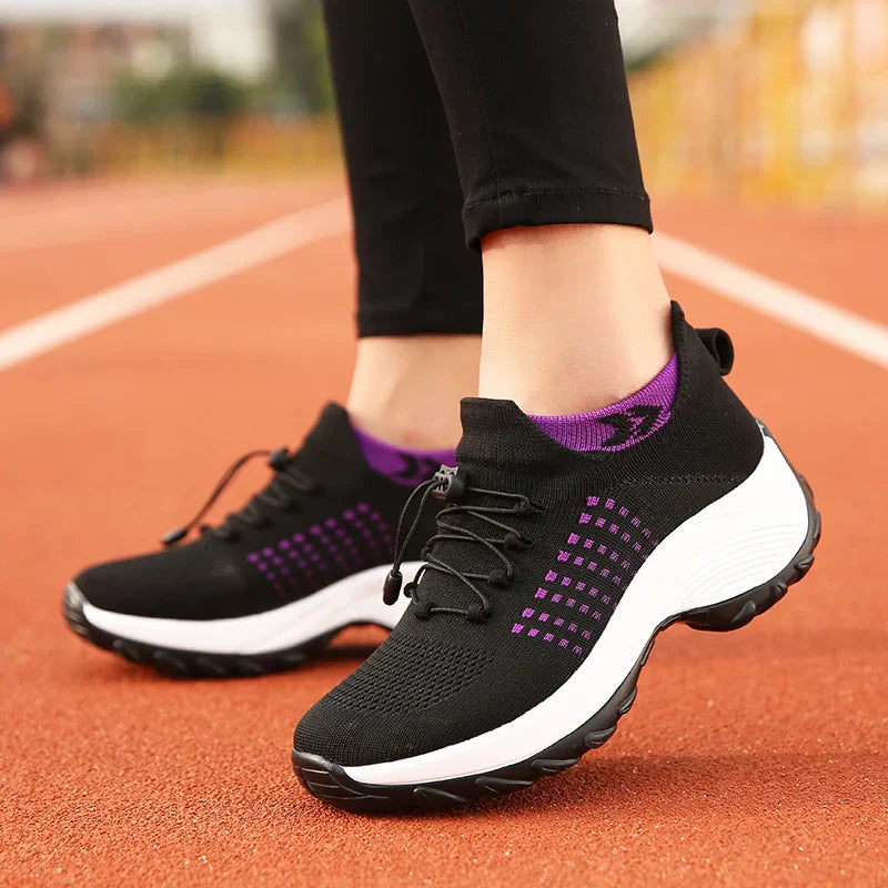 Emily & Isabella Brooks | Pain-Relieving Sneakers in Lilac