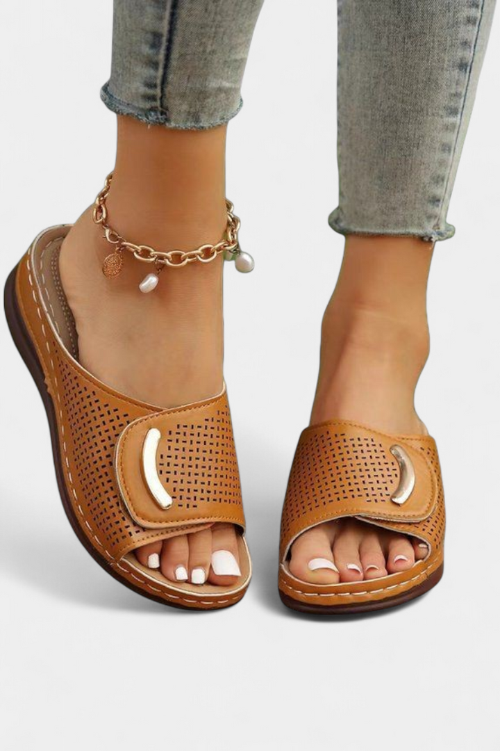 Emily & Isabella Brooks | Orthopedic sandals, perforated design, soft sole