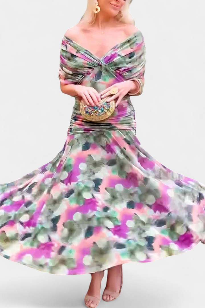 Emily & Isabella Brooks | Elegant Dress with V-Neckline