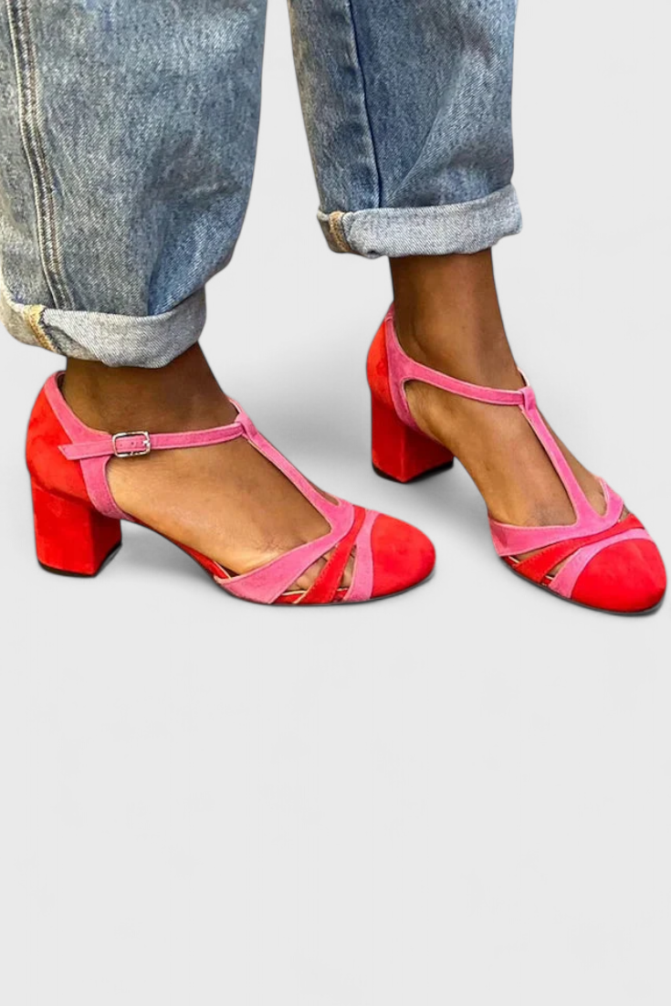 Emily & Isabella Brooks | Elegant sandals with comfortable heel and ankle support
