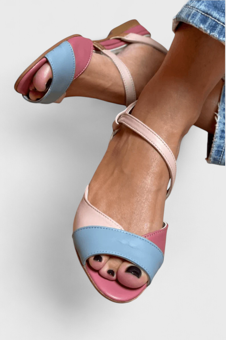 Emily & Isabella Brooks | Elegant Ankle Strap Sandals with Soft Sole