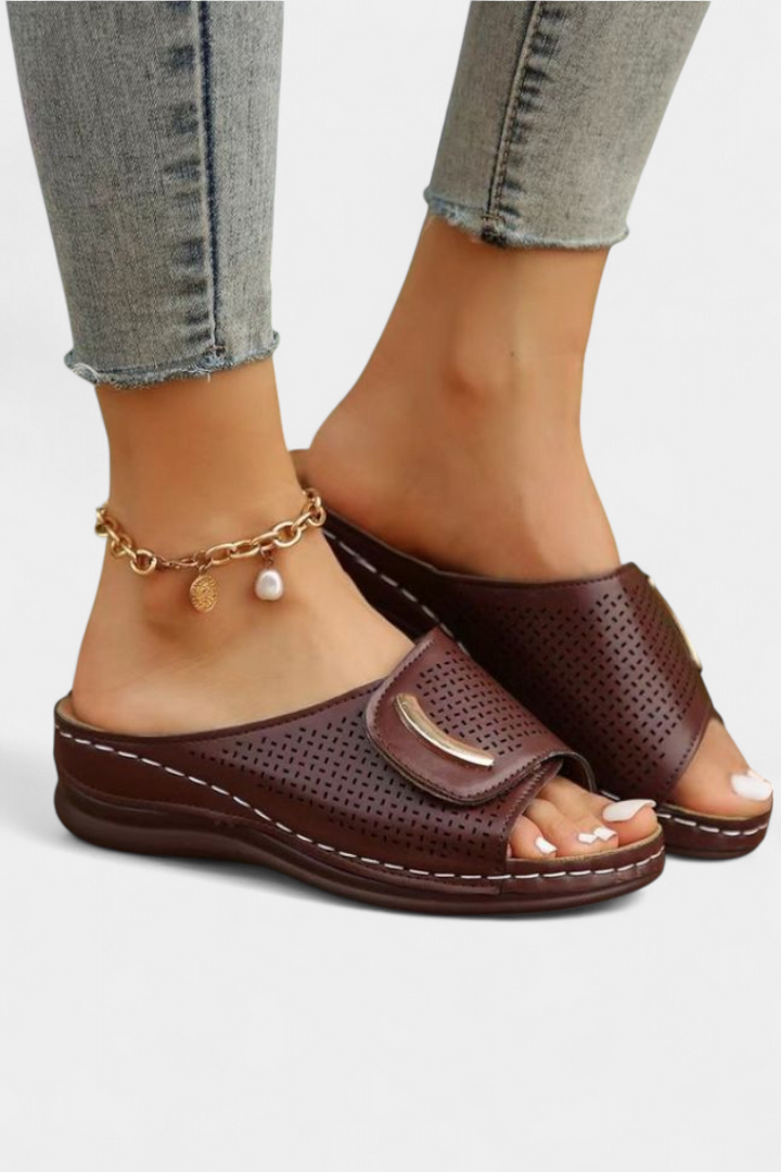 Emily & Isabella Brooks | Orthopedic sandals, perforated design, soft sole