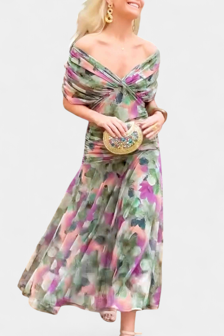 Emily & Isabella Brooks | Elegant Dress with V-Neckline