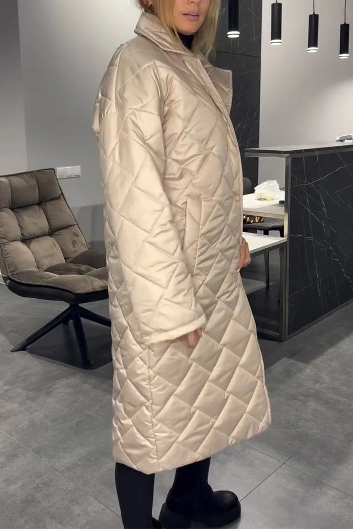 Emily & Isabella Brooks | Quilted Coat with Leopard Lining