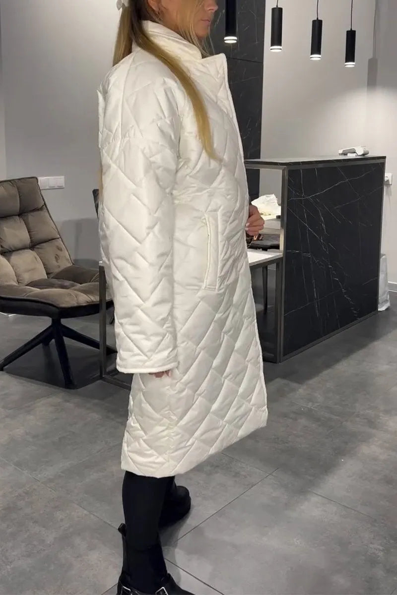 Emily & Isabella Brooks | Quilted Coat with Leopard Lining