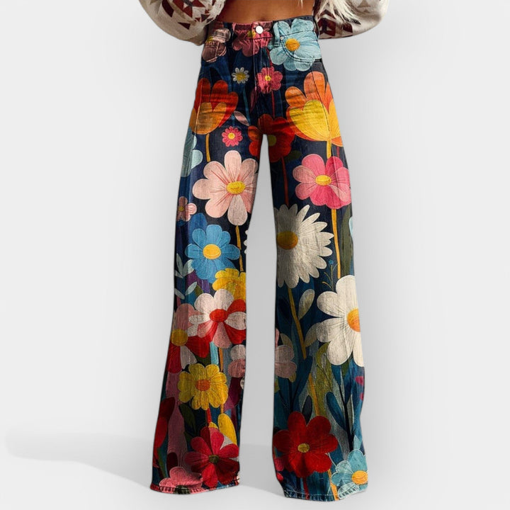Emily & Isabella Brooks | Floral Wide Leg Pants