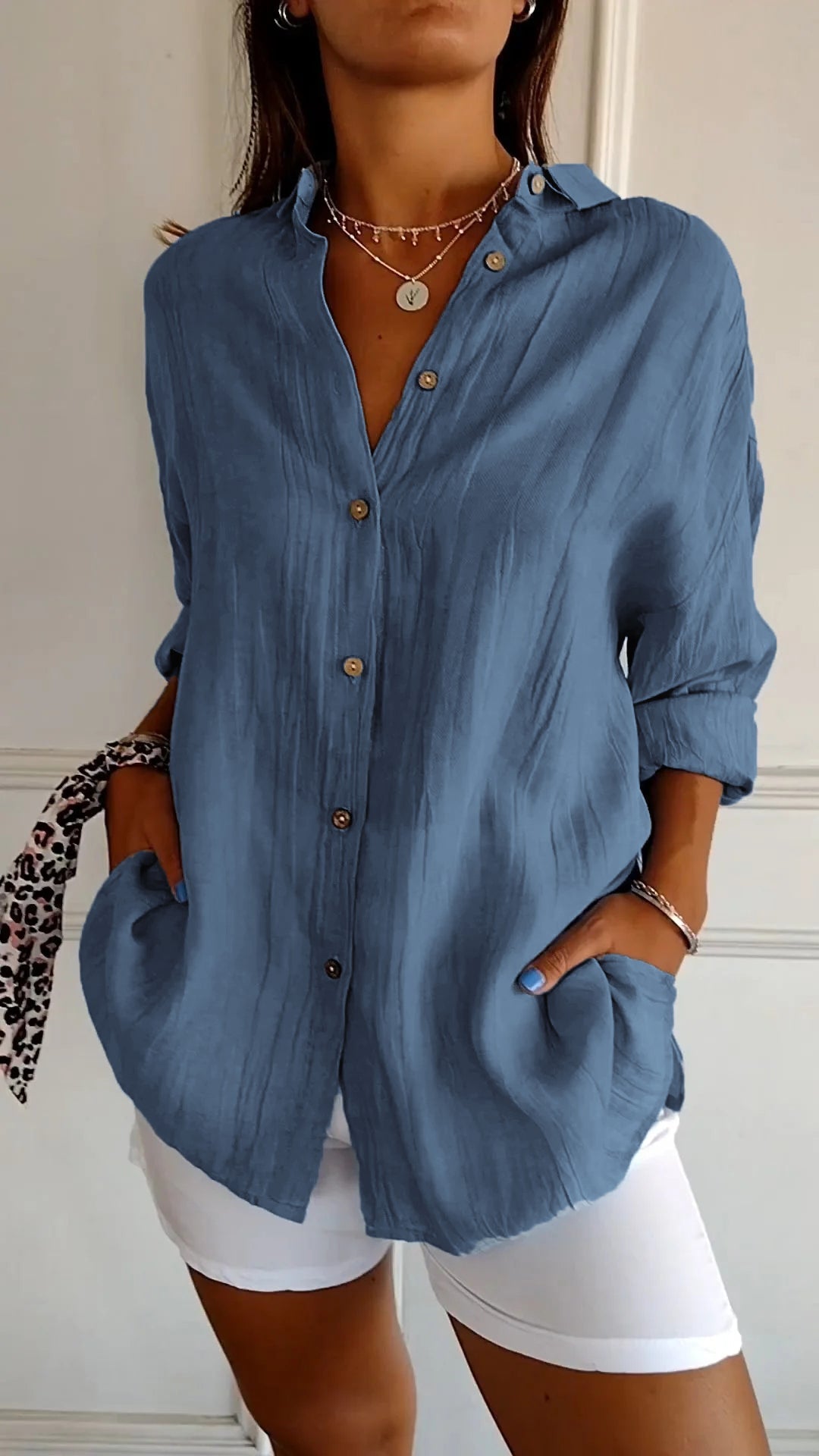 Emily & Isabella Brooks | Elegant Shirt with Pleated Style