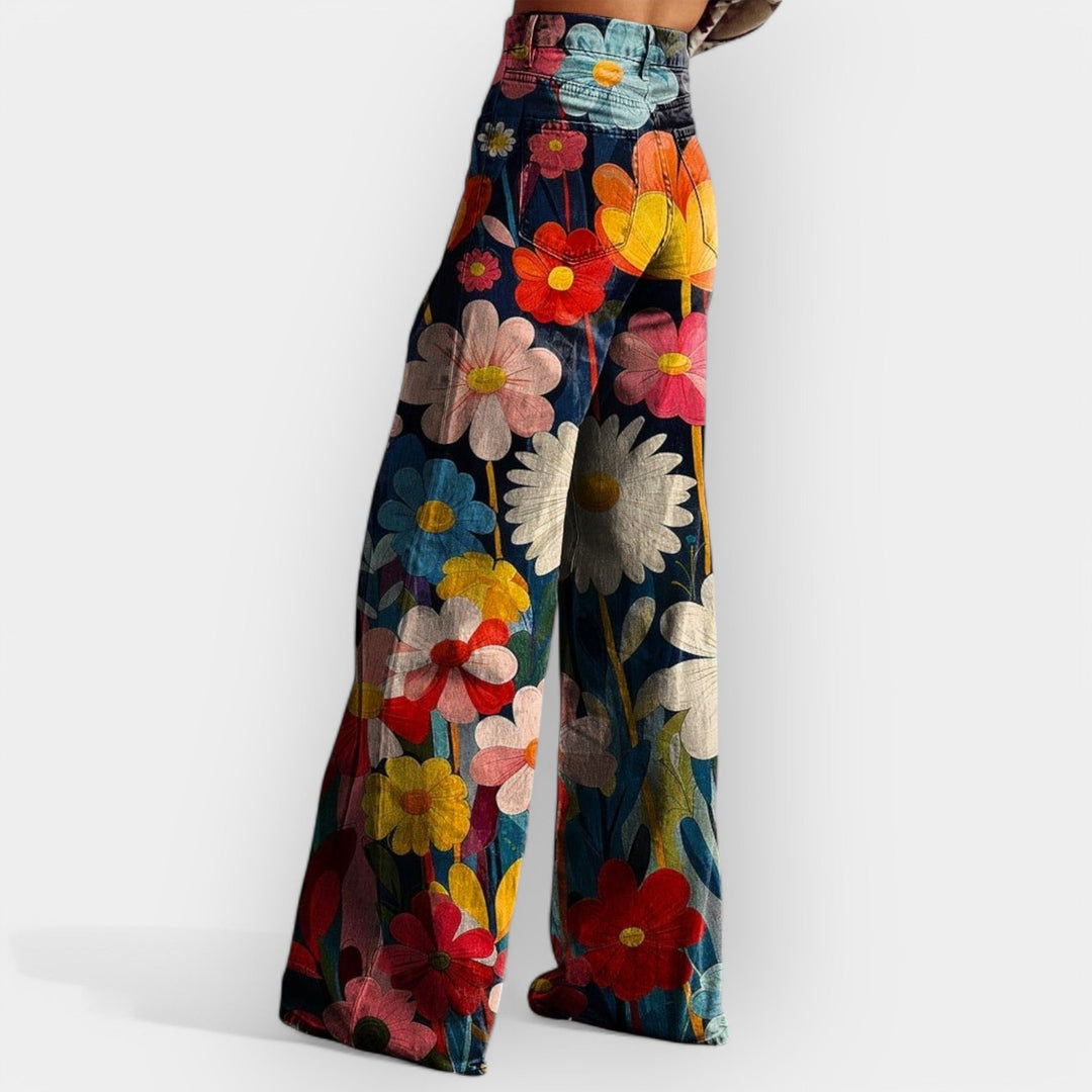Emily & Isabella Brooks | Floral Wide Leg Pants