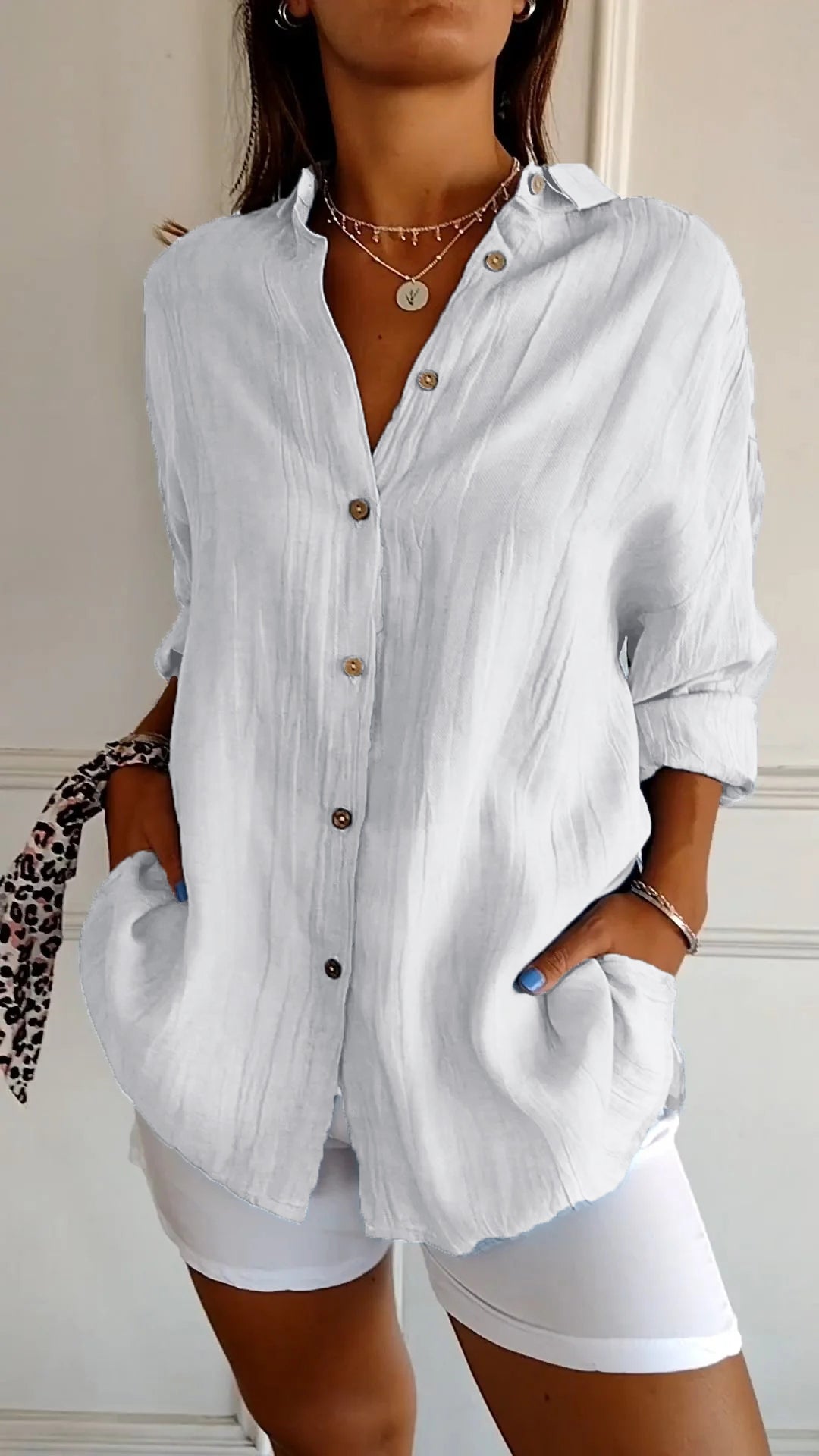 Emily & Isabella Brooks | Elegant Shirt with Pleated Style