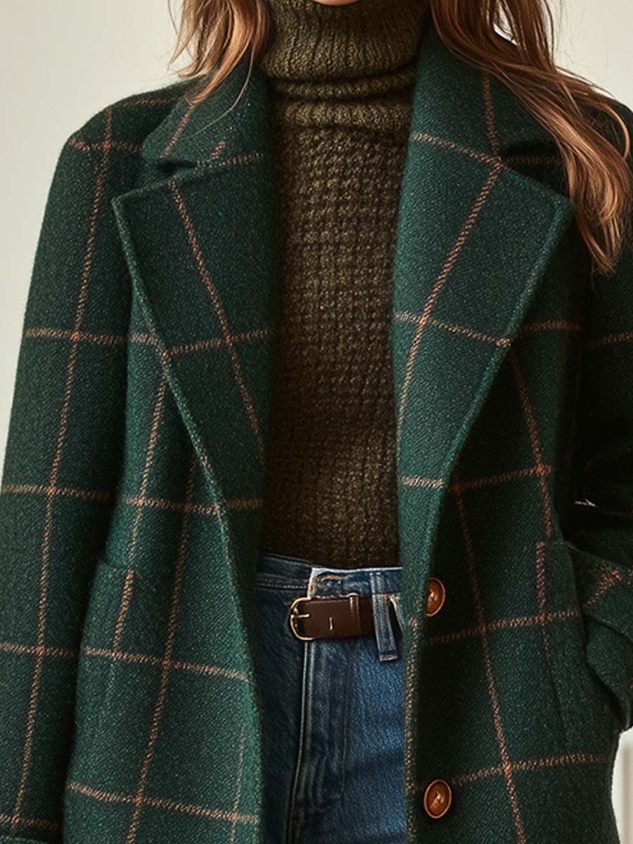 Emily & Isabella Brooks | Women's Retro Coat, Plaid