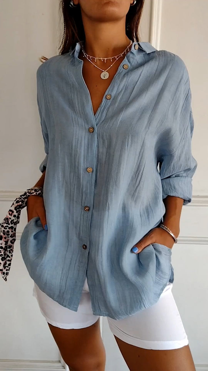 Emily & Isabella Brooks | Elegant Shirt with Pleated Style
