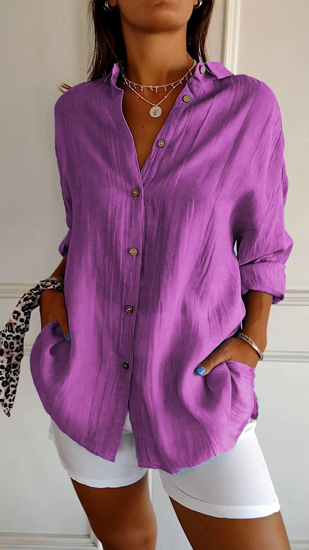 Emily & Isabella Brooks | Elegant Shirt with Pleated Style