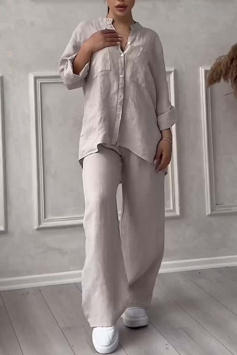 Emily & Isabella Brooks | Luxe Shirt and Trousers Set