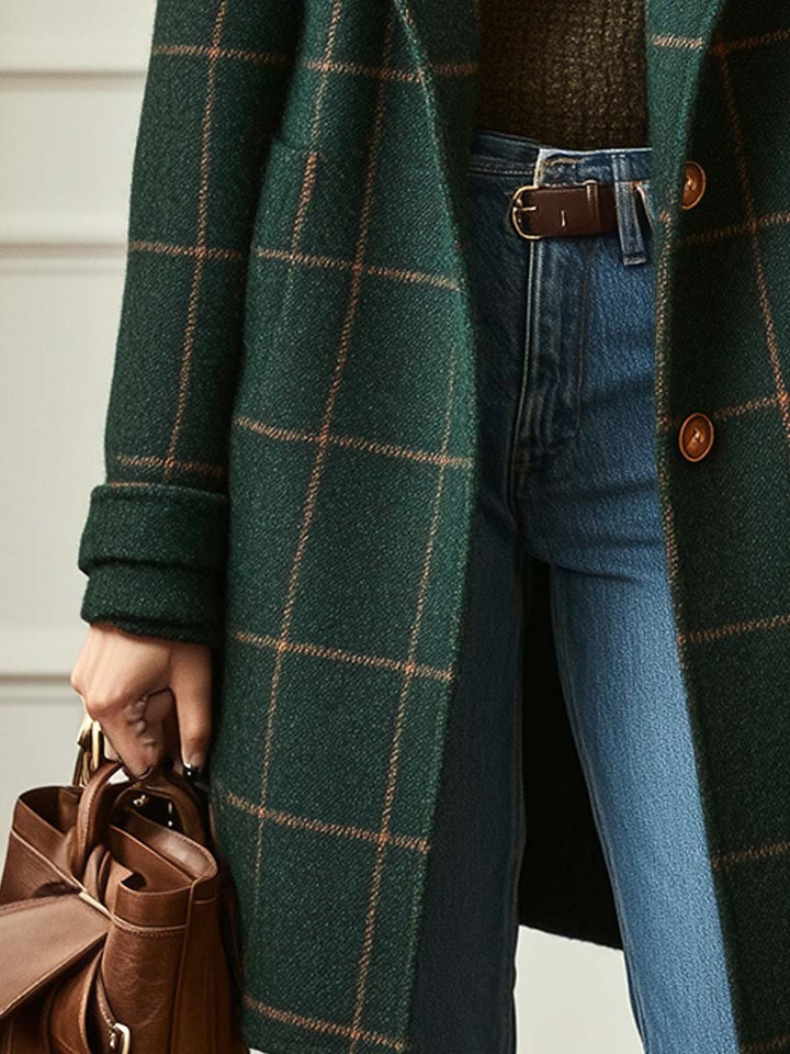 Emily & Isabella Brooks | Women's Retro Coat, Plaid