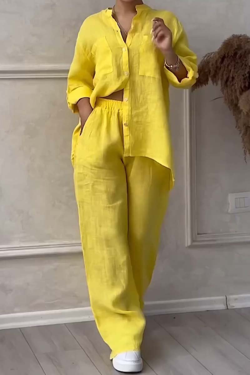 Emily & Isabella Brooks | Luxe Shirt and Trousers Set