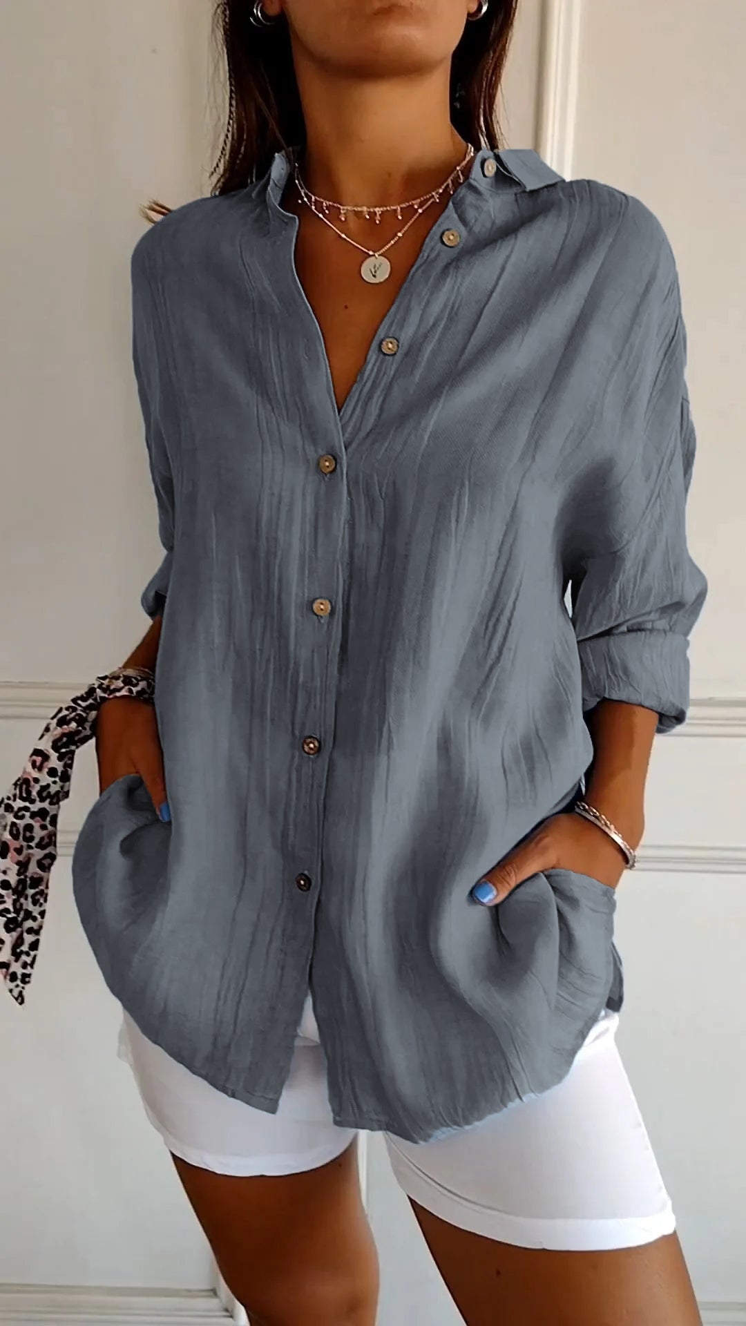 Emily & Isabella Brooks | Elegant Shirt with Pleated Style