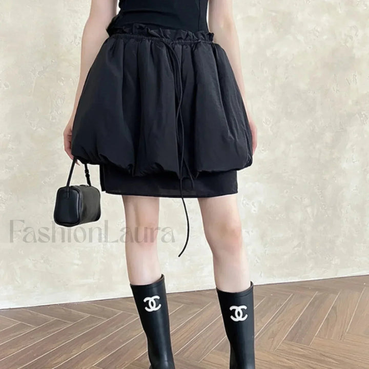 Emily & Isabella Brooks | Lace Up Casual Skirt