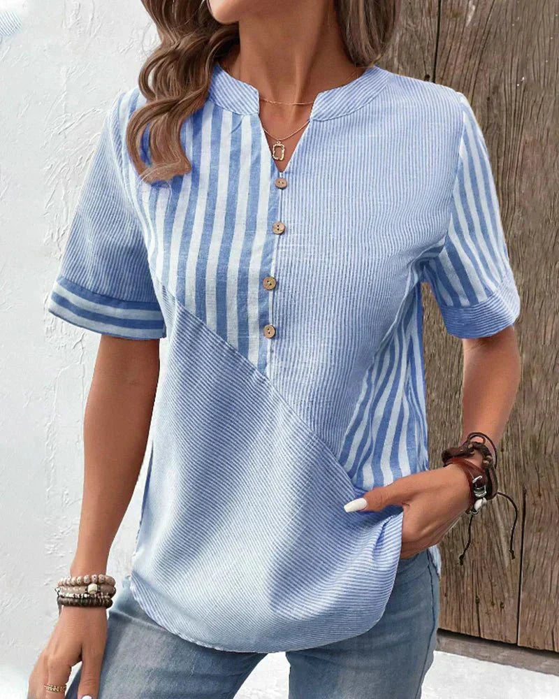 Emily & Isabella Brooks | Soft Striped Blouse