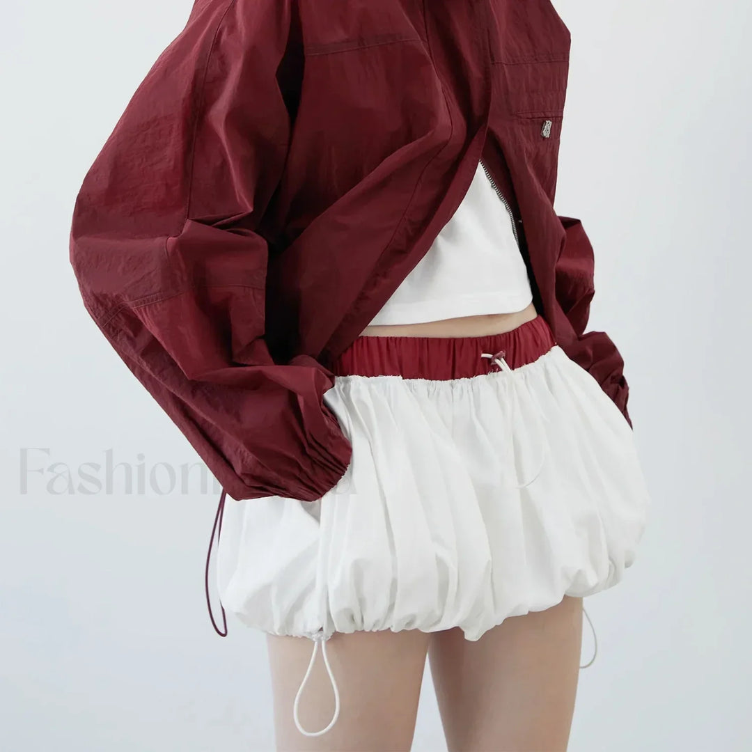 Emily & Isabella Brooks | Puffball Elastic Waist Skirt