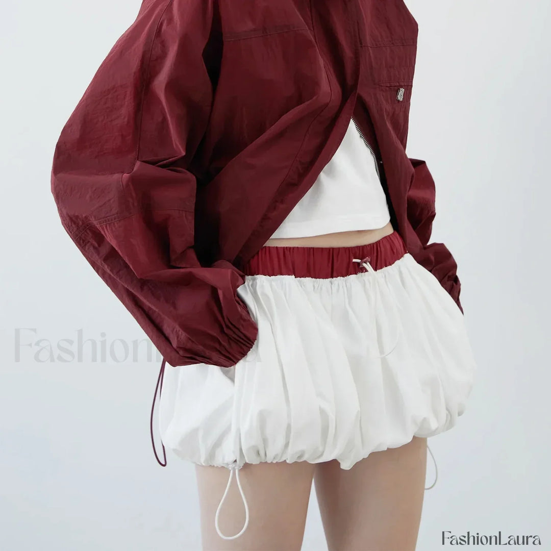 Emily & Isabella Brooks | Puffball Elastic Waist Skirt