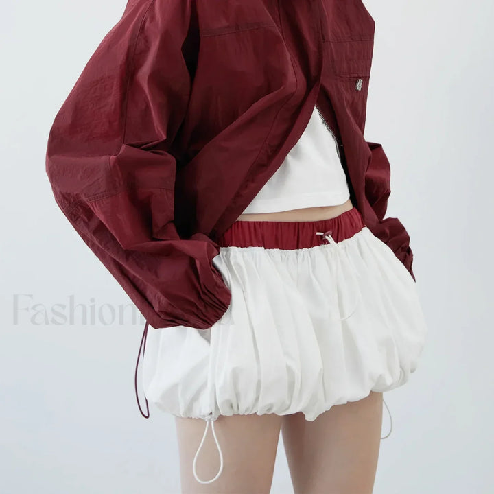 Emily & Isabella Brooks | Puffball Elastic Waist Skirt