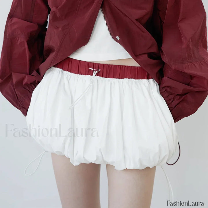 Emily & Isabella Brooks | Puffball Elastic Waist Skirt