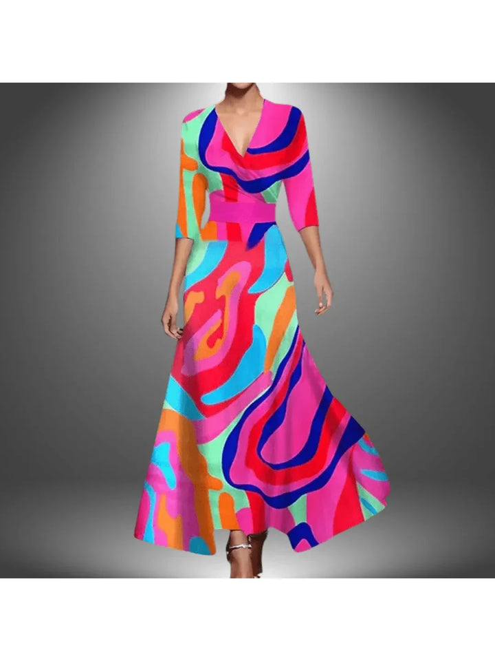 Emily & Isabella Brooks | Printed Wrap Dress