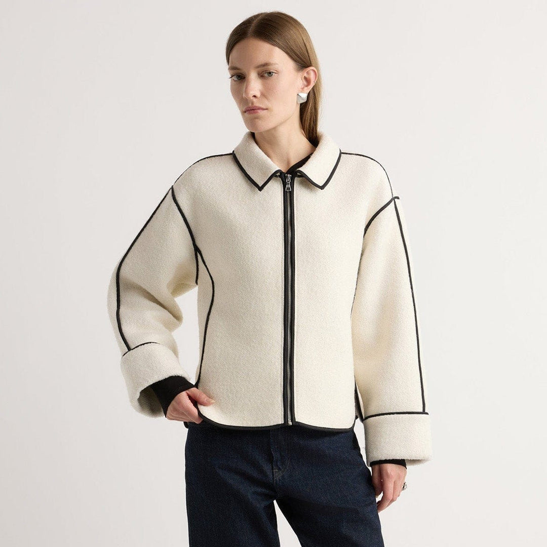 Emily & Isabella Brooks | Contrast Trim Coat